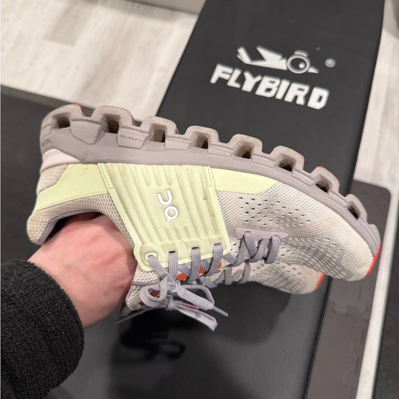 ON Running White and Orange Sneakers - Picture 8 of 8